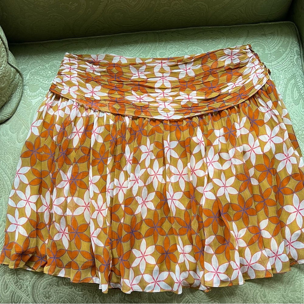 NWT Anthropologie Guapa Ruched Mini Skirt Size XL(Orig. $148)
